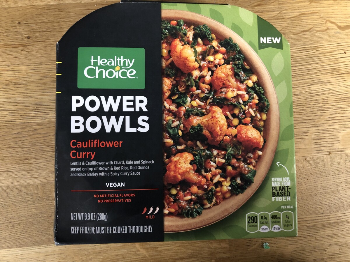 Healthy Choice Power Bowls: Cauliflower Curry - Paula Eats